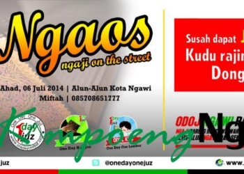 Ngaos ( Ngaji On The Street) di Alun – alun Ngawi