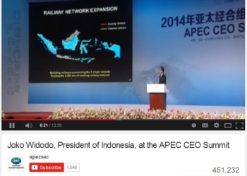 Video Presentasi Jokowi di KTT APEC