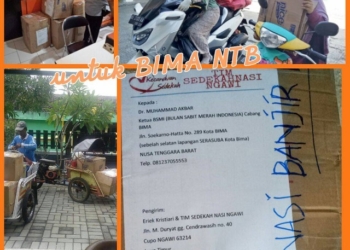 Tim Sedekah Nasi Kirimkan 5 Colly Paket untuk Bima