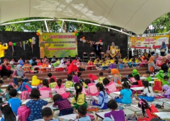 STKIP Modern Ngawi Gelar Lomba Mewarnai tingkat TK