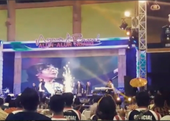 Ari Lasso Meriahkan Pisah Kenal Kapolres Ngawi