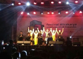 Pramuka Ngawi Turut Sukseskan Festival Wirakarya Kampung Kelir tahun 2017