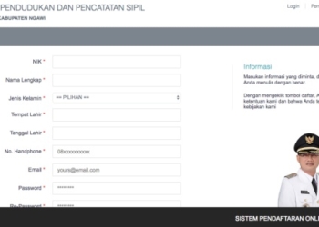 Pengajuan Akta Kelahiran dan Kematian Kabupaten Ngawi Secara Online