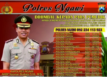 Perlu Bantuan Polisi Saat Mudik di Wilayah Ngawi, Ini Nomornya