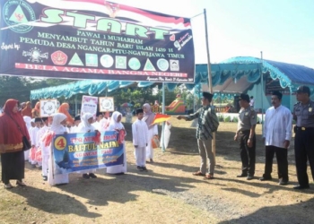 Ribuan Santri Ikuti Pawai 1 Muharram di Kecamatan Pitu