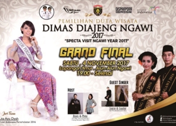 Jadilah Saksi Malam Grand Final Pemilihan Duta Wisata Dimas Diajeng 2017