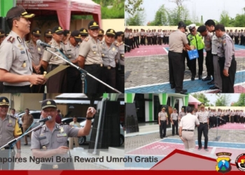 Kapolres Ngawi Berikan Umroh Gratis kepada 3 Anggotanya