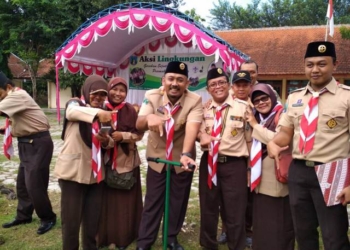 Pramuka Ngawi Dukung Gerakan Sejuta Biopori Pramuka Jatim 2017