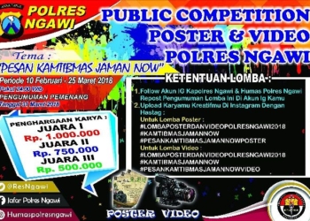 Lomba Poster dan Video Polres Ngawi 2018
