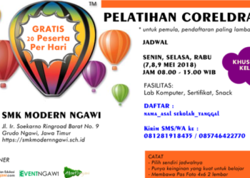 Pelatihan Corel Draw GRATIS di SMK Modern Ngawi