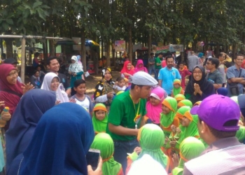 Serunya Family Gathering Siswa dan Wali Santri PAUD IT Harum Ngawi