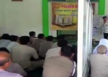 Polres Ngawi Intensifkan Jadwal Latihan Baca Alquran di Bulan Ramadhan