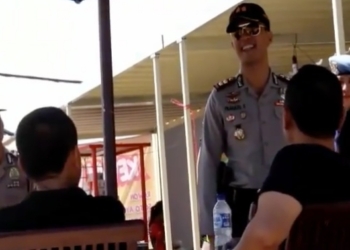 Kapolres Ngawi Sapa Pemudik di Rest Area Tol Ngawi Km 575