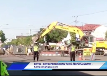 VIDEO : Detik-detik Perobohan Tugu Kartonyono Ngawi
