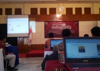 Peserta Sangat Antusias Mengikuti Pelatihan Infografis Disparpora Ngawi
