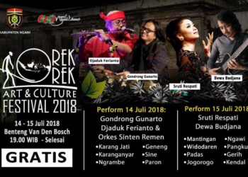 Orek-orek Art & Culture Festival 2018 Suguhkan Budaya dan Kuliner Ngangeni