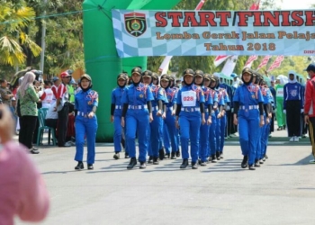 Gerak Jalan Pelajar Ngawi tahun 2018 Semarakkan Bulan Kemerdekaan