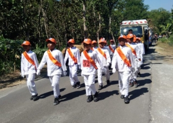 71 Regu Ikuti Lomba Gerak Jalan SD-SMP se-Kecamatan Karangjati