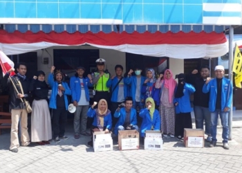 PMII Ngawi Gelar Aksi Penggalangan Dana Peduli Lombok