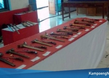 Ratusan Pusaka Dipajang dalam Pameran Pusaka Ngawi 2018