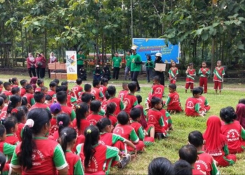 Serunya Ratusan Siswa SDN Waruktengah 2 Belajar Sambil Bermain Di Taman Candi