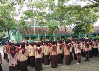 Ratusan Pramuka Ikuti Latihan Gabungan di SMK Negeri 2 Ngawi