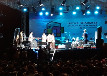 Ony Anwar Membuka Festival Wirakarya Kampung Kelir Pramuka Tahun 2019 Zona 9