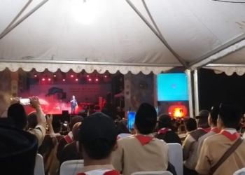 1.000 Peserta Ikuti Festival Wirakarya Kampung Kelir Pramuka 2019 di Air Terjun Suwono