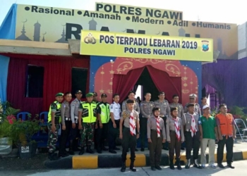 Pos Tepadu Polres Ngawi Ciptakan Kondisi Lebaran Aman dan Kondusif