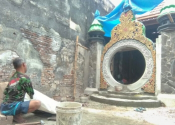 Makam KH Muhammad Nursalim di Benteng Pendem Ngawi Dipercantik dengan Relief Kaligrafi