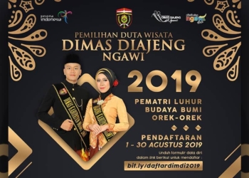 Pendaftaran Peserta Pemilihan Duta Wisata Dimas Diajeng Ngawi Dibuka Sepanjang Agustus 2019