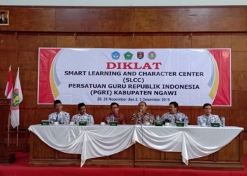 Ony Anwar Membuka Diklat SLCC PGRI Kabupaten Ngawi