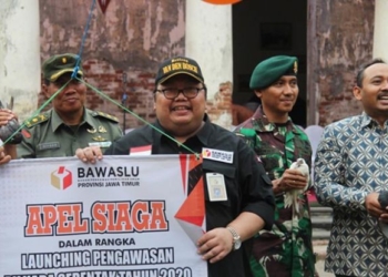 38 Perwakilan Bawaslu Kabupaten dan Kota se-Jatim Ikuti Apel Siaga Kesiapan Pengawasan Pilkada 2020