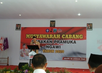 Kwartir Cabang Gerakan Pramuka Ngawi Menggelar Musyawarah Cabang 2020