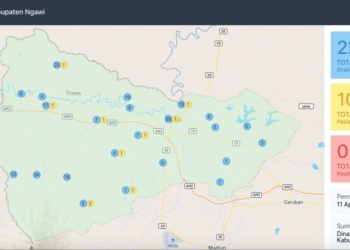 Jumlah ODP Kabupaten Ngawi per 11 April 2020 Sebanyak 222 Orang