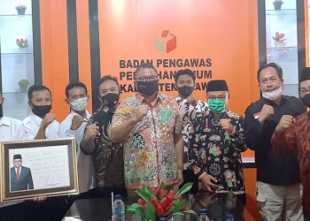 Melihat Persiapan Pengawasan Pilkada 2020, Anggota Bawaslu RI dan Bawaslu Jatim Sambangi Kantor Bawaslu Ngawi