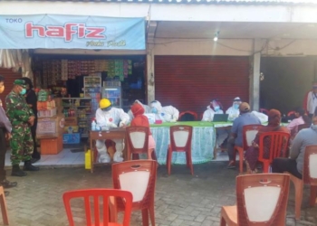 Rapid Test Massal Pedagang Masih Berlanjut Di Beberapa Pasar Desa