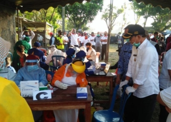 Diikuti oleh 205 Peserta, Hasil Rapid Test di Pasar Hewan Ngrambe Semua Dinyatakan Non-Reaktif