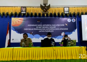 BPAA LAPAN Pasuruan Selenggarakan Seminar Diseminasi Sains Antariksa dan Atmosfer di SMP Negeri 2 Ngawi