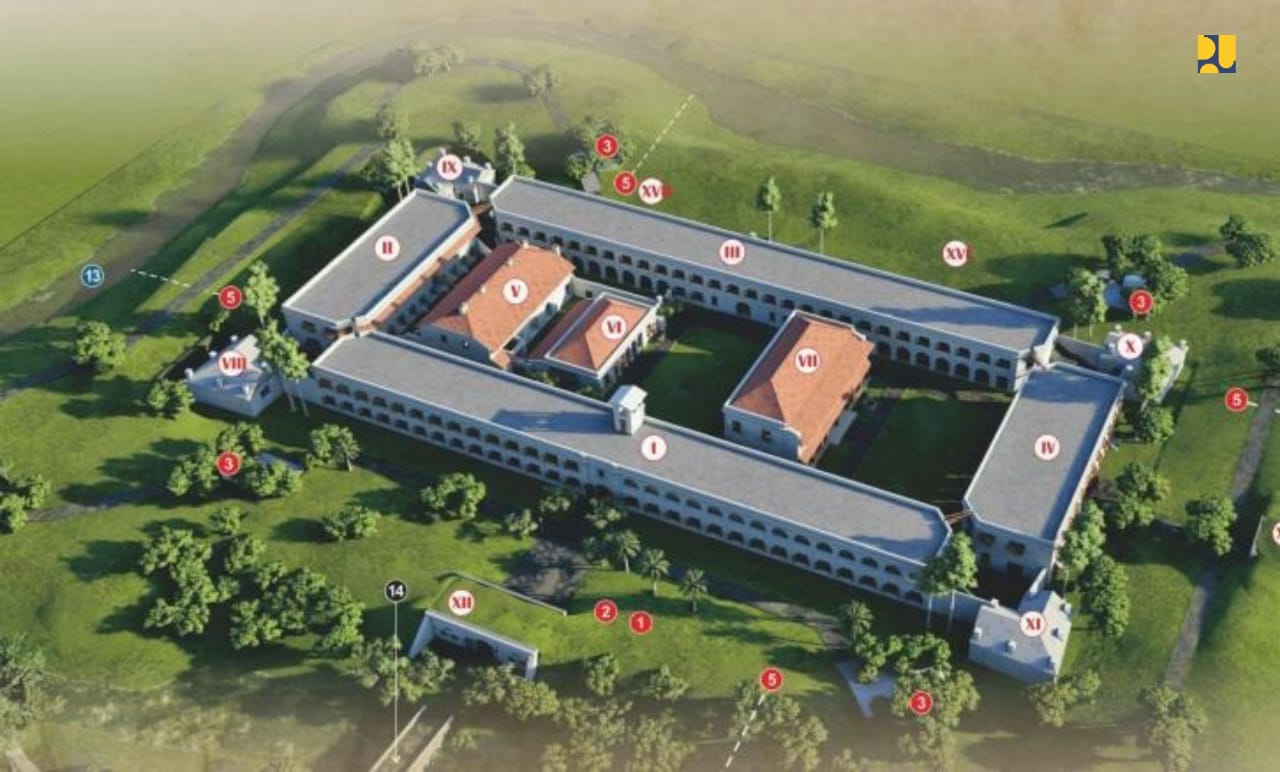 13 Bangunan Benteng Van Den Bosch Direvitalisasi, Target Selesai 2023