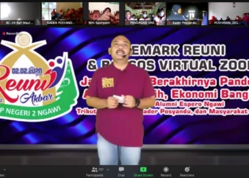 Buka Reuni Virtual, Ony Harap Alumni Espero Ngawi Bisa Berikan Sumbangsih dalam Pemulihan Ekonomi Pasca Pandemi