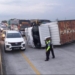 Truk Ekspedisi Terguling di Tol Ngawi, Arus Lalin Tersendat
