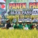 Mantab, Pangdam V Brawijaya Pimpin Panen Raya Padi di Ngawi