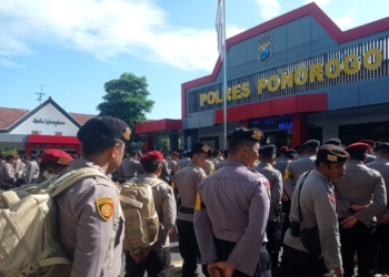 Polres Ponorogo geser personel ke TPS jelang pemilu