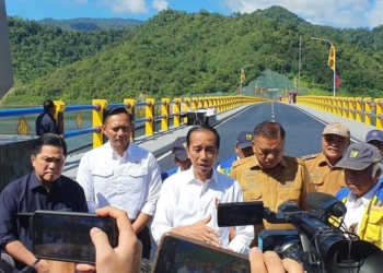 AHY untuk Pertama Kali Dampingi Jokowi Kunker Resmikan Bendungan