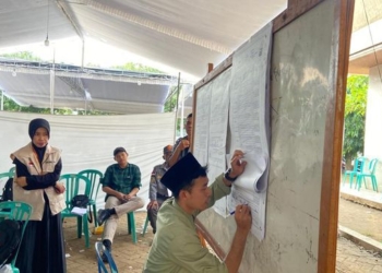 AMIN dan Prabowo-Gibran Bersaing Ketat di TPS Pesantren Lirboyo