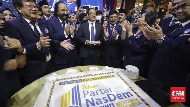3 Sekjen Partai Pengusung Anies Merapat ke NasDem Tower