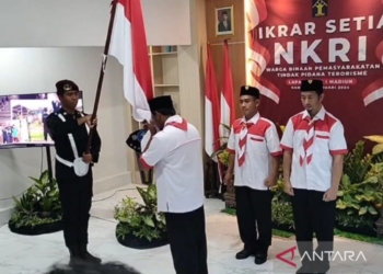 Tiga napiter di Lapas Madiun berikrar setia NKRI