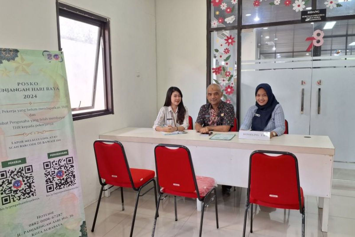 Disperinaker Surabaya minta perusahaan bayar THR tepat waktu