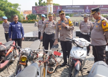 Razia balap liar, Polres Sidoarjo sita 228 motor